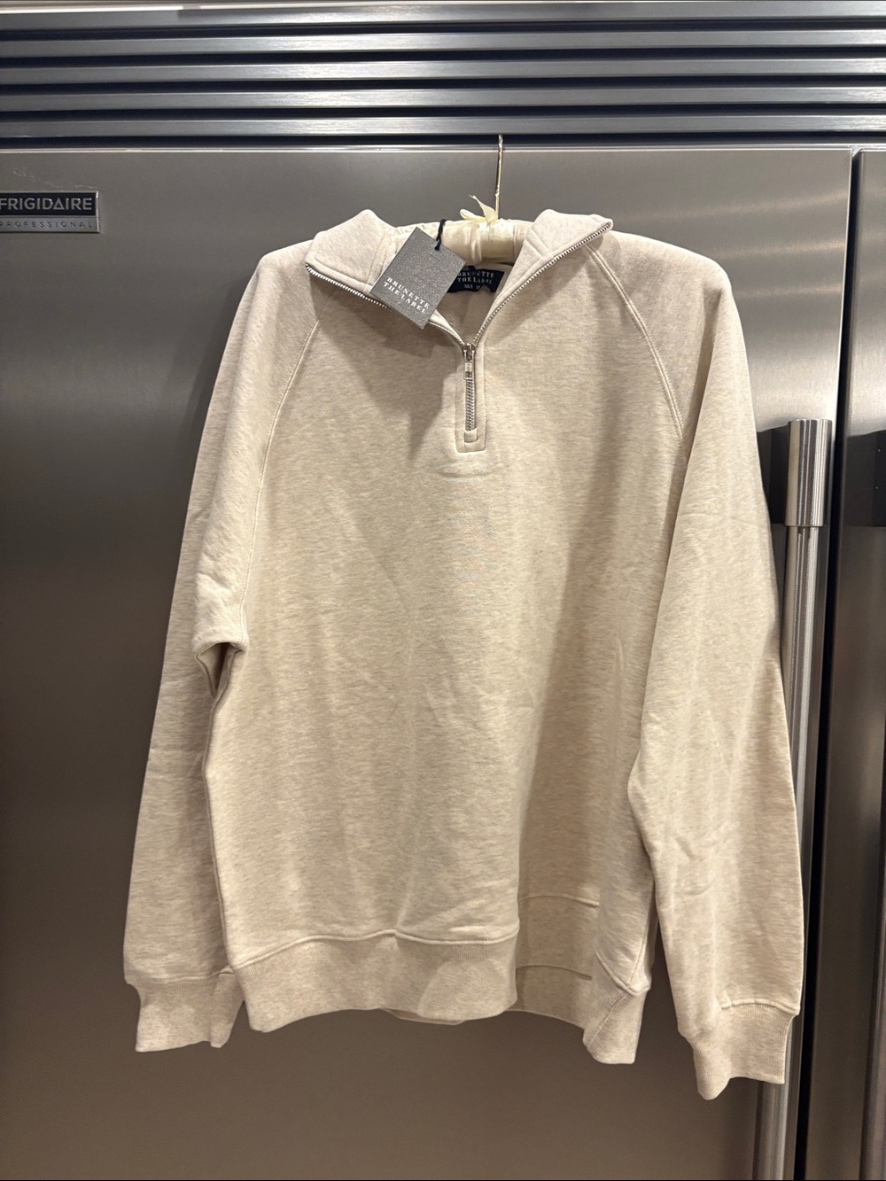Womens Brunette the label quarter zip